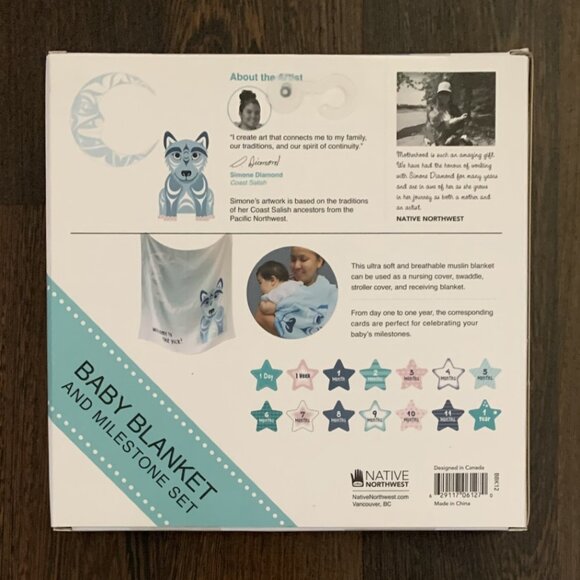 Baby Blanket and Milestone Set - Picture 2 of 2